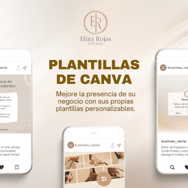 Plantillas elegantes de Canva para redes sociales
